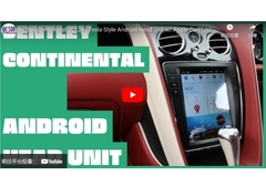 Bentley Flying Spur Continental 2015-2019 Tesla Unidade de cabeça Android CarPlay Android Auto-WITSON